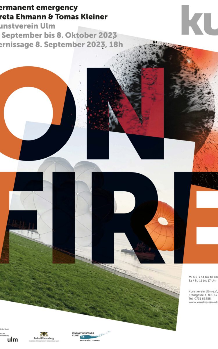 Ausstellungsplakat On Fire